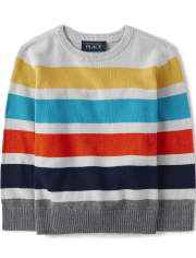 Suéter a rayas para bebés y niños pequeños