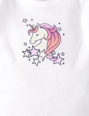 Lot de 5 bodys licorne pour bébé fille
