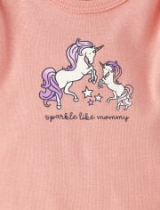 Lot de 5 bodys licorne pour bébé fille