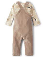 Ensemble de vêtements de jeu 2 pièces unisexe pour bébé ours