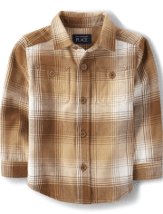 Baby And Toddler Boys Dad And Me Plaid Flannel Button Up Shirt