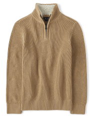Boys Dad And Me Quarter-Zip Sweater