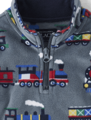 Niñitos Jersey de polar con media cremallera y estampado Glacier