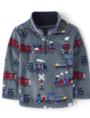 Niñitos Jersey de polar con media cremallera y estampado Glacier