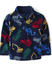 Toddler Boys Print Glacier Fleece Half-Zip Pullover
