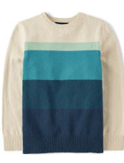 Suéter con bloques de color para niños