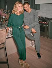 Womens Tie-Front Modal Pajamas