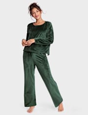 Pijamas de terciopelo para mujer