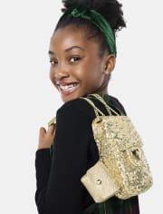 Bolso para teléfono con lentejuelas para niñas