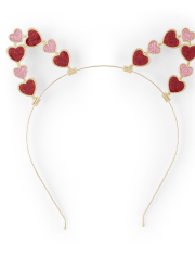 Girls Heart Cat Ears Headband