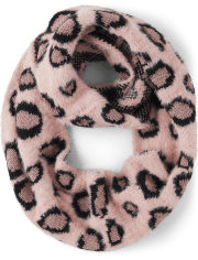 Girls Leopard Infinity Scarf