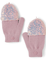 Girls Sequin Pop Top Gloves