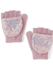 Girls Sequin Pop Top Gloves