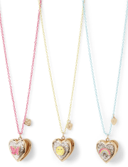 Girls Rainbow BFF Locket Necklace 3-Pack