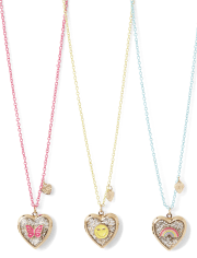 Girls Rainbow BFF Locket Necklace 3-Pack