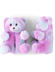 Toddler Girls Bear Faux Fur Slippers