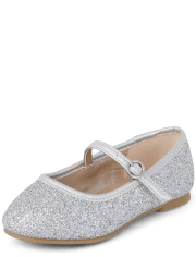 Toddler Girls Glitter Ballet Flats