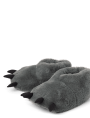 Boys Critter Faux Fur Slippers