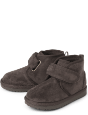 Toddler Boys Faux Suede Mid-Top Boots