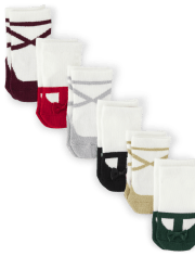 Baby Girls Shoe Midi Socks 6-Pack