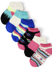 Girls Mountain Ankle Socks 6-Pack