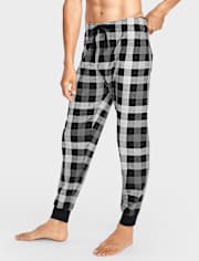 Mens Buffalo Plaid Thermal Pajama Pants
