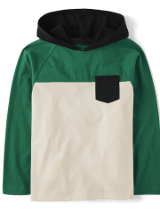 Boys Colorblock Hooded Top