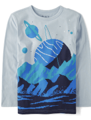 Camiseta espacial para niños