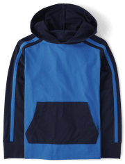 Top con capucha y bloques de color para niños