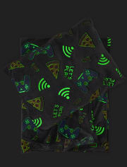 Boys Glow Gamer Blanket And Pillowcase 2-Piece Set