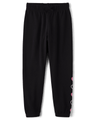 Girls Graphic French Terry Jogger Pants
