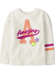 Sudadera extragrande de felpa francesa Amazing para niñas