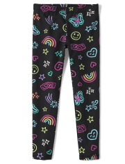 Girls Print Leggings