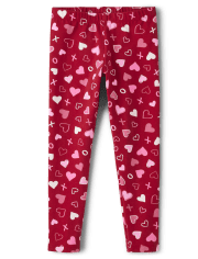 Girls Heart Leggings