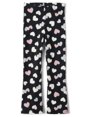 Girls Heart Flare Leggings