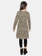 Vestido diario térmico con estampado para niñas