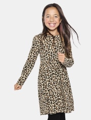 Vestido diario térmico con estampado para niñas