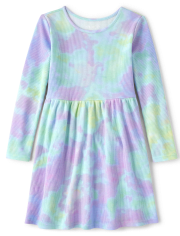 Girls Print Thermal Everyday Dress