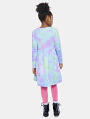 Girls Print Thermal Everyday Dress
