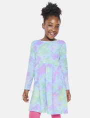 Girls Print Thermal Everyday Dress