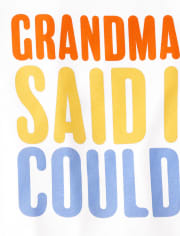 Baby And Toddler Boys Grandma Said Graphic Tee