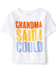 Baby And Toddler Boys Grandma Said Graphic Tee