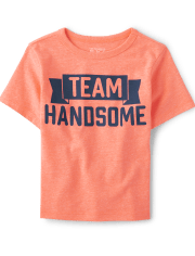 Baby And Toddler Boys Team Handsome Graphic Tee