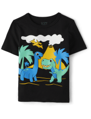 Baby And Toddler Boys Dino Island Graphic Tee