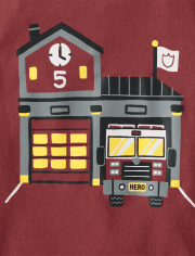 Baby And Toddler Boys Firehouse Graphic Tee