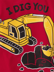 Camiseta con gráfico I Dig You para bebés y niños pequeños