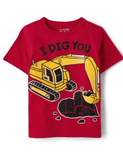 Camiseta con gráfico I Dig You para bebés y niños pequeños