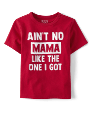 Camiseta unisex con estampado de mamá familiar a juego para bebés y niños pequeños
