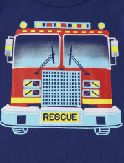 Paquete de 3 camisetas con gráfico de transporte para bebés y niños pequeños