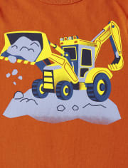 Paquete de 3 camisetas con gráfico de transporte para bebés y niños pequeños